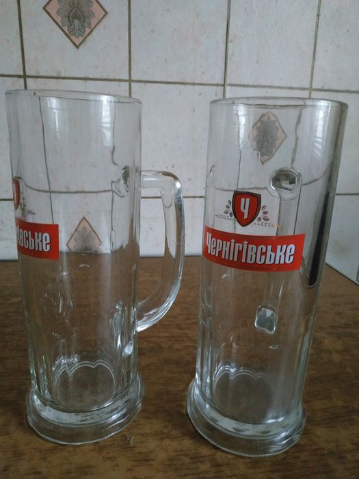 Склянки/стаканы/бокал пивний ЧЕРНІГІВСЬКЕ