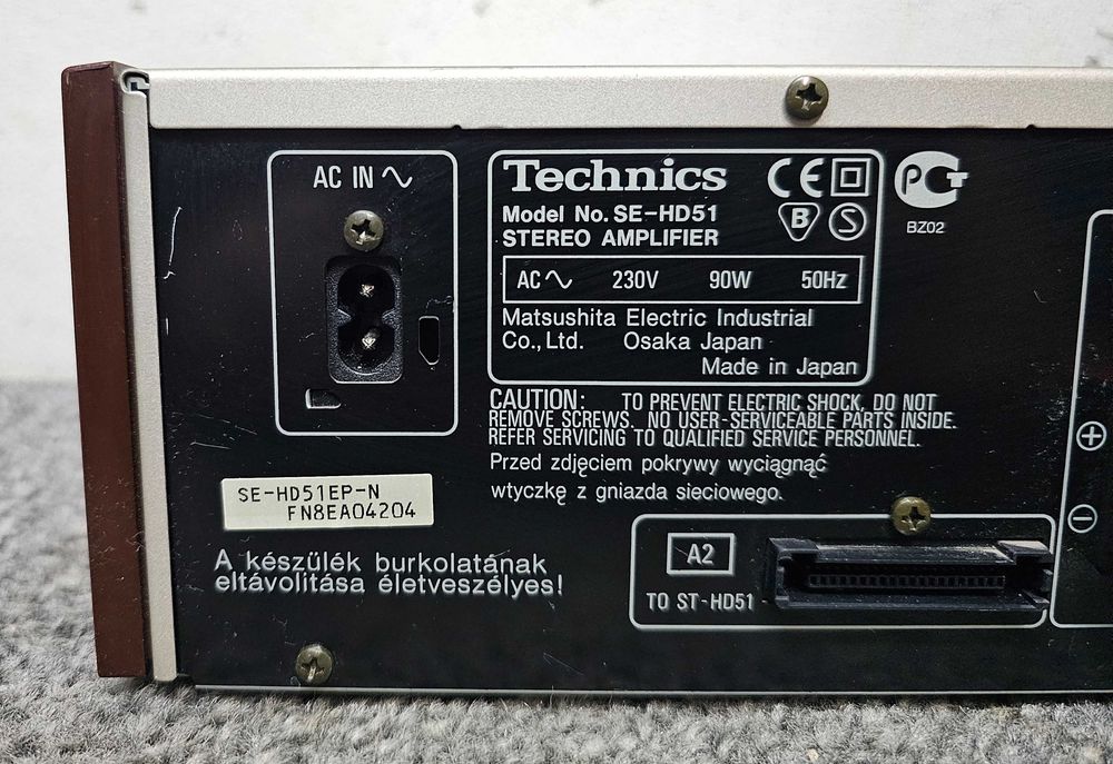 Wzmacniacz stereo Technics SE-HD51, sprawny, wysyłka 15 zł