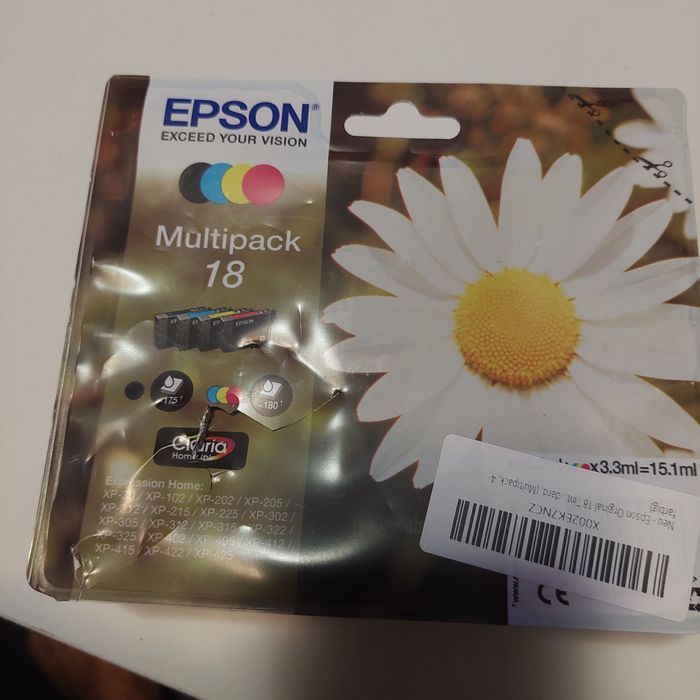 Tusze Epson 18, Zestaw Nowe oryginal