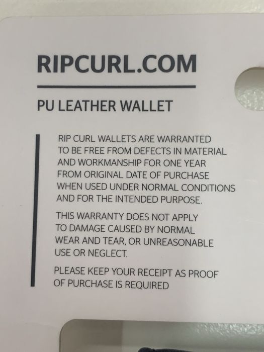 Carteira Rip Curl em pele *NOVA*