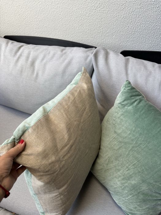 Conjunto de 2 almofadas veludo