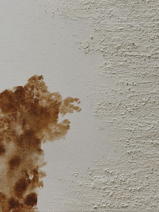 Telas com textura branco e castanho