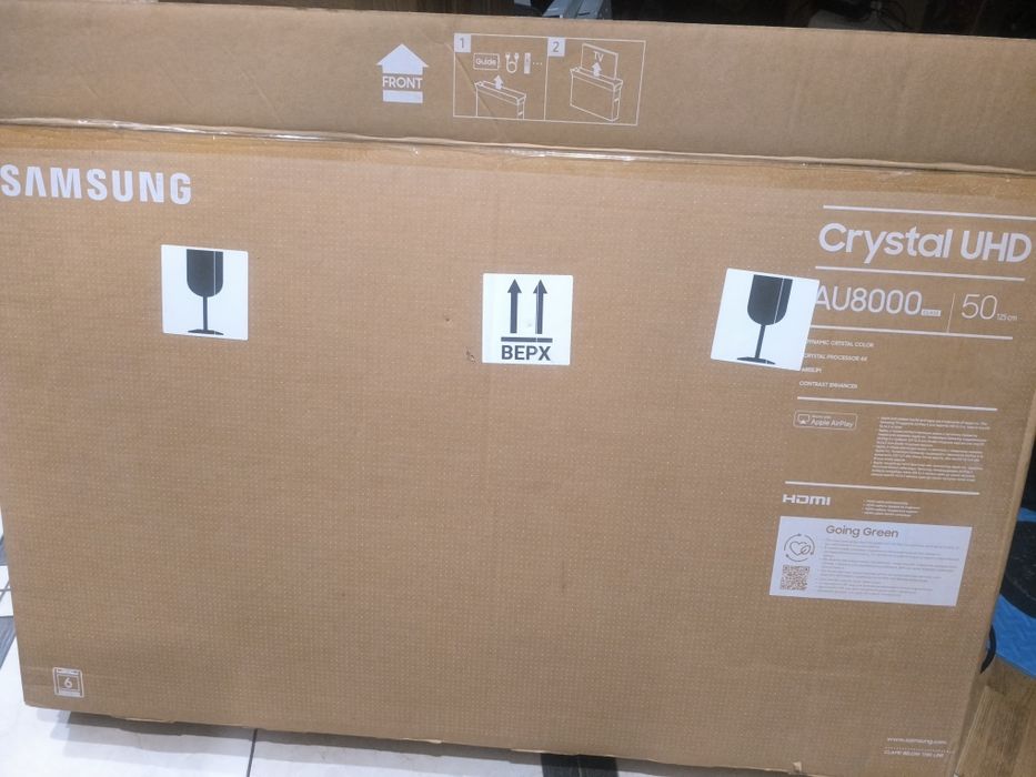 Телевизор Заводская  плёнка на экране QLED Samsung  4K QE50Q60 з ГОЛОС