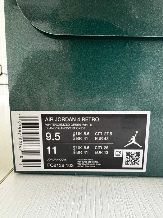 Air Jordan 4 „Oxidized Green”