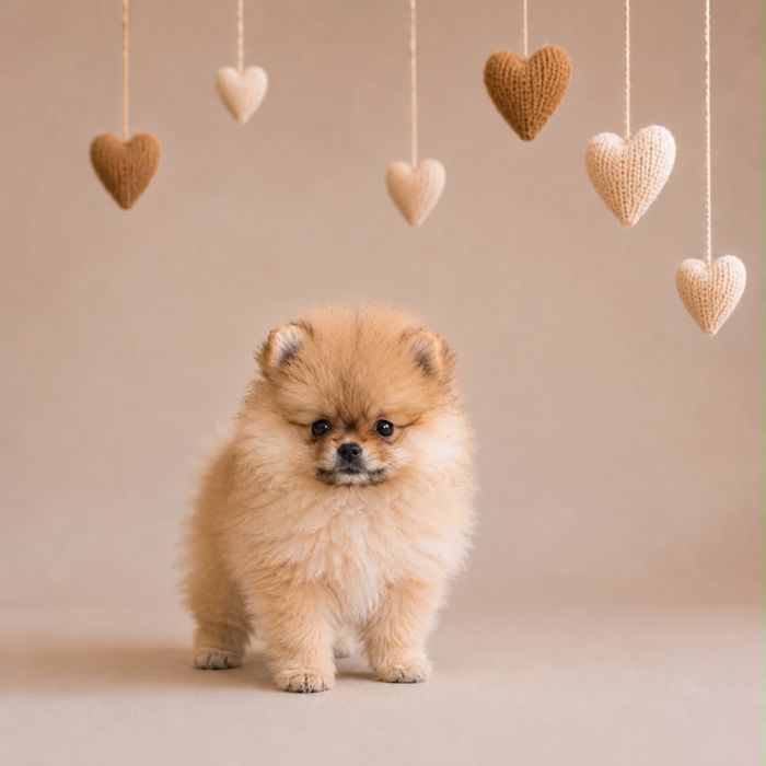 Szpic miniaturowy, pomeranian - suczka MINI - GOTOWA DO ZMIANY DOMKU