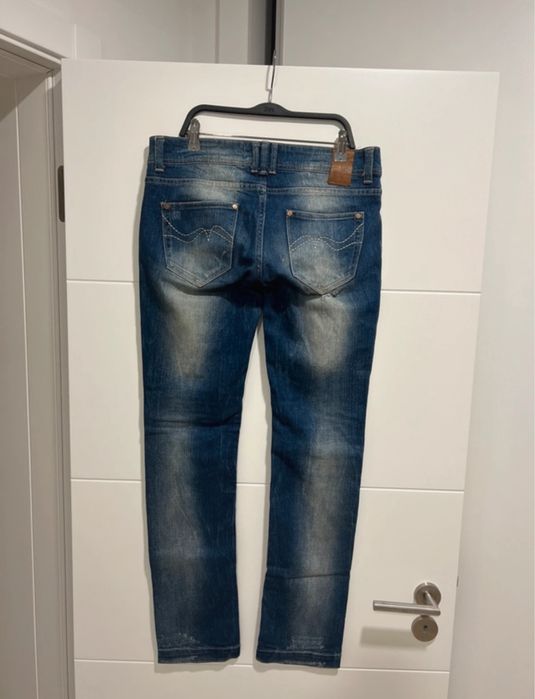 Calças de Ganga Rasgadas Bershka Mulher Tamanho 38