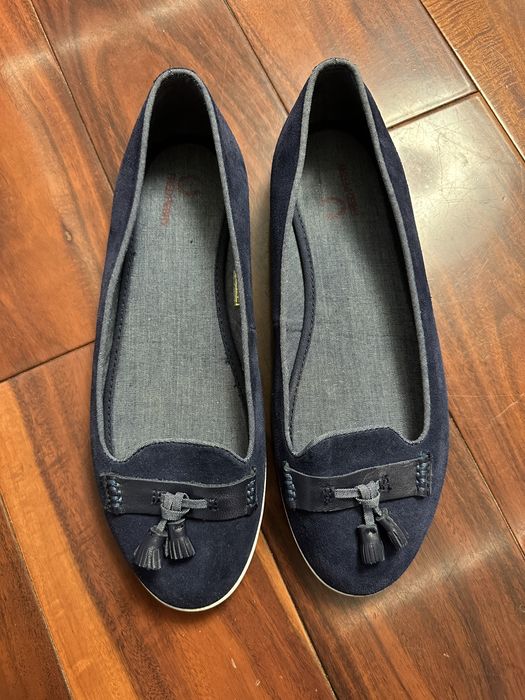 Балетки / туфли на низком ходу замшевые fred perry оригинал 41 размер