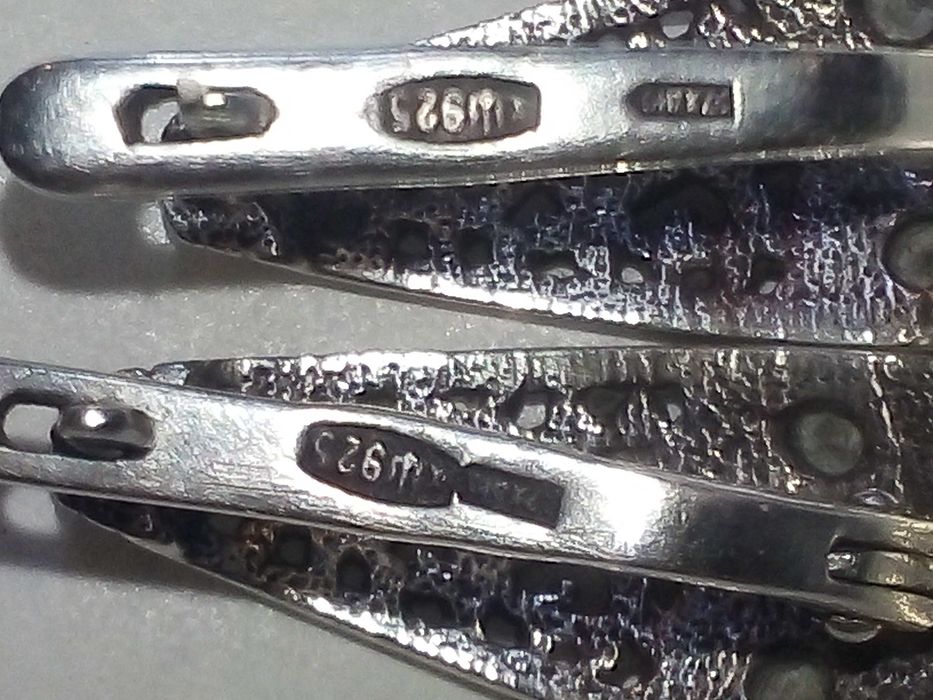 серебряные серьги 925