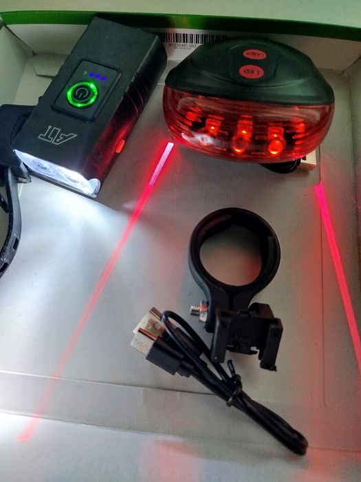 Nowe oświetlenie rowerowe laser speed