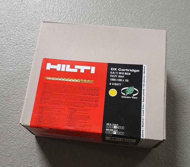 Naboje Hilti 6,8/18 M10 do osadzaka, DX CARTRIDGE 100SZT.