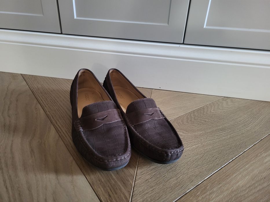 Loafersy mokasyny brązowe Kazar r. 39