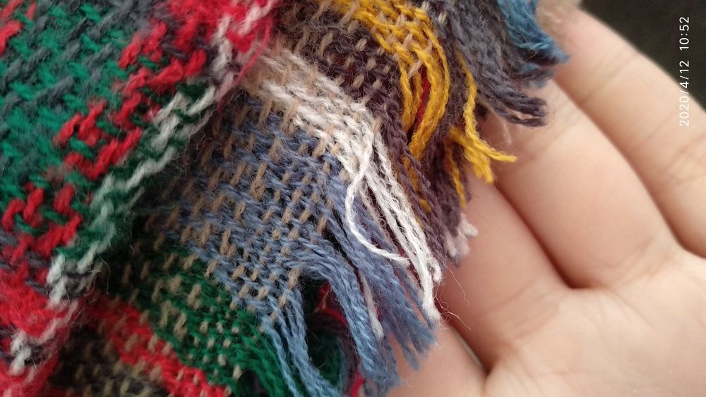 Lenço xadrez cachecol