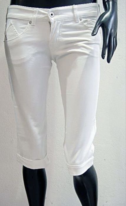 ARMANI JEANS spodnie 3/4 jeansy czarne 26