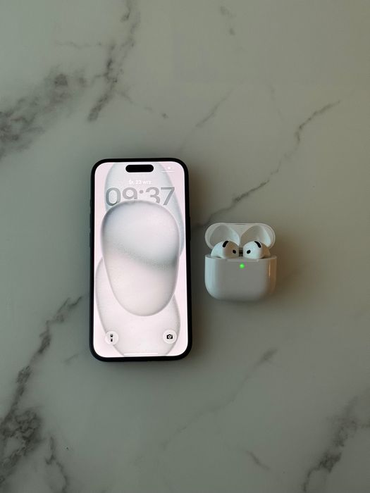 iPhone 15 128GB 88% + AirPods 4 zestaw