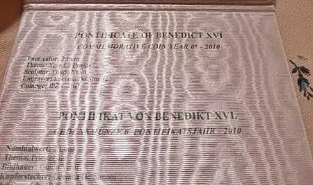 Vaticano Moeda 2€ "Anno Sacerdotale 2010"