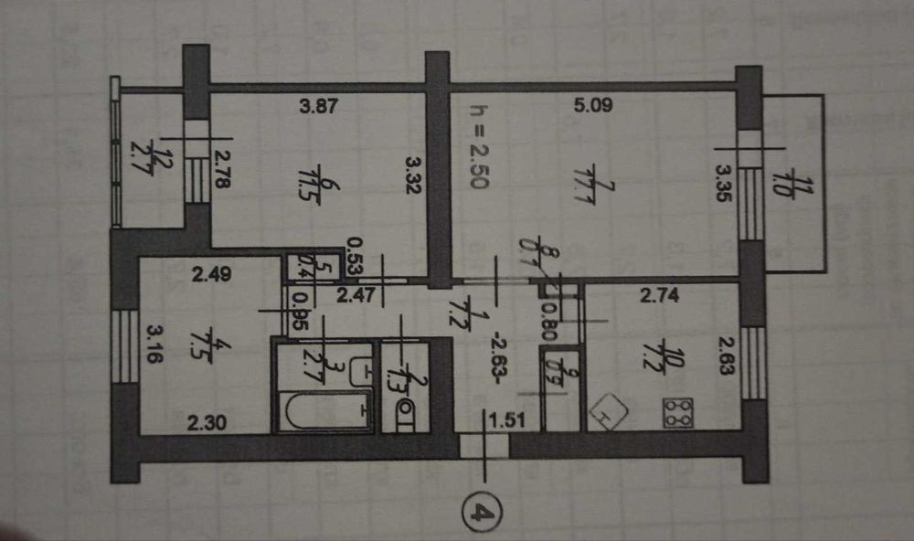 Продаж 3-кімнатної квартири