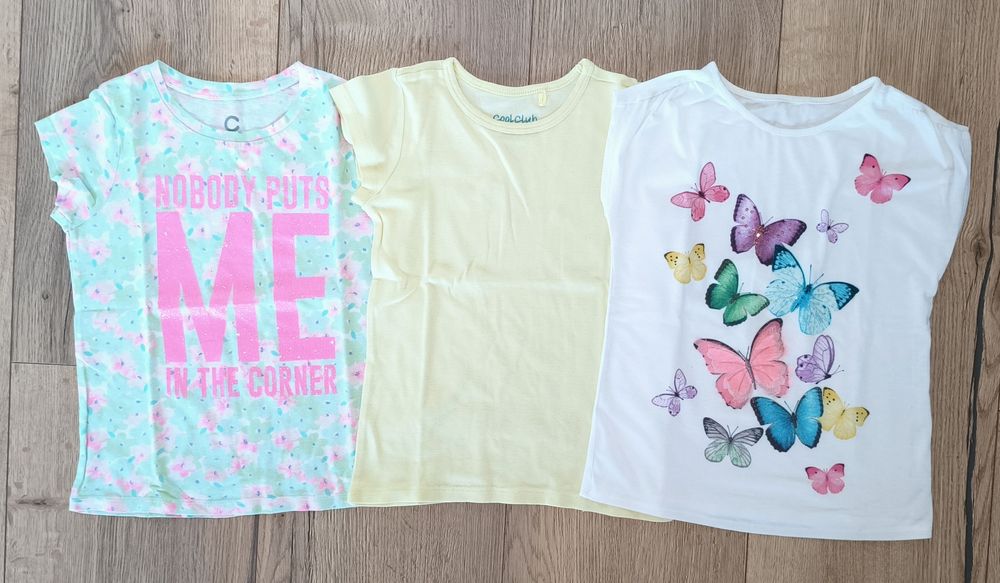 Cubus CoolClub zestaw tshirt x3 szt rozmiar 122/128