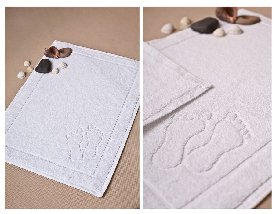 PROMOCJA -10% Dywanik HOTELOWY Biały 600G 35x50 STOPKI