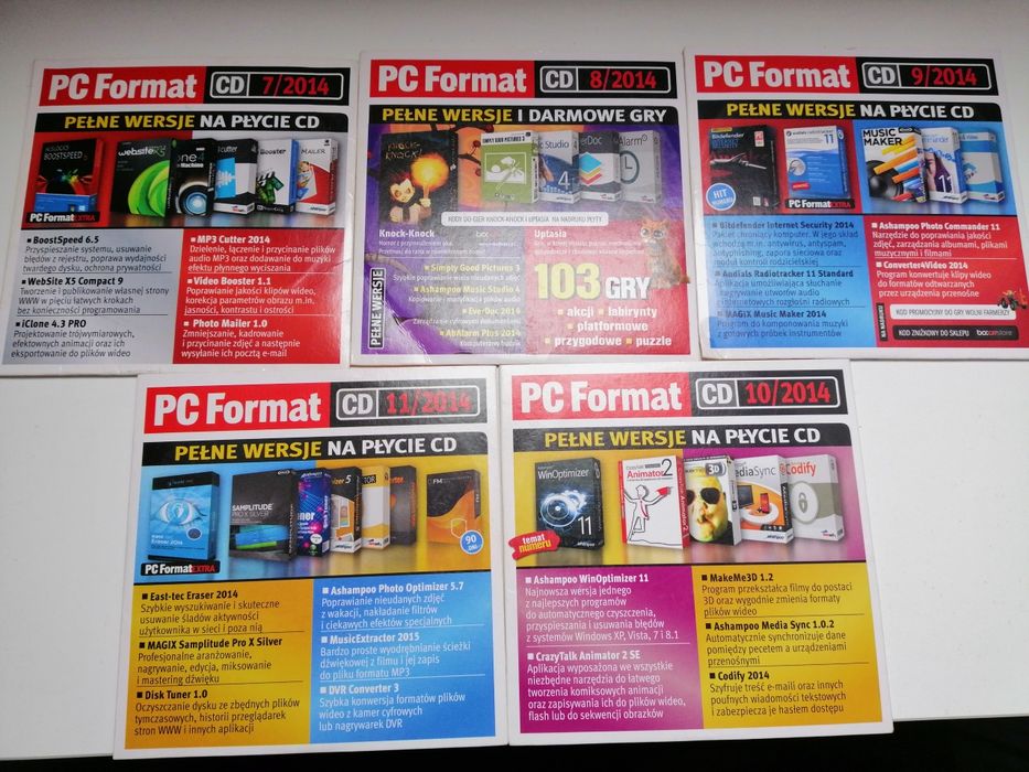 PC Format płyty z programami