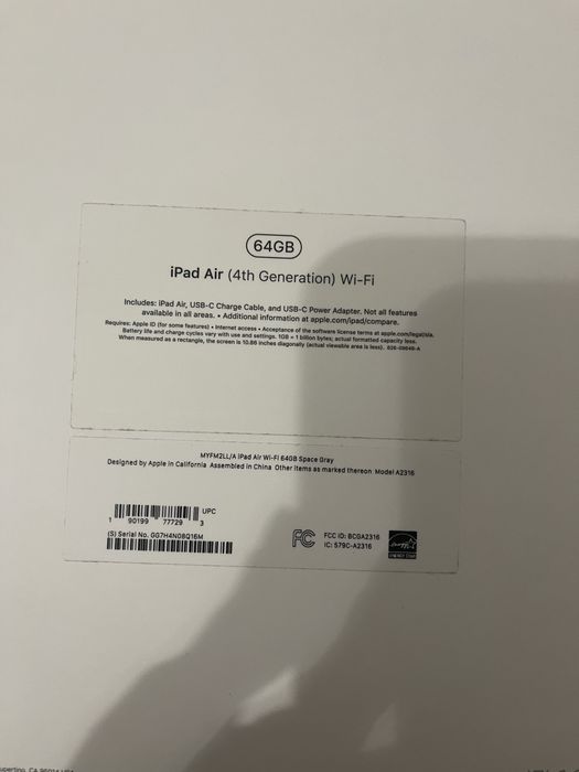Ipad air 2020 64gb. apple pencil 2 original оригінал Епл