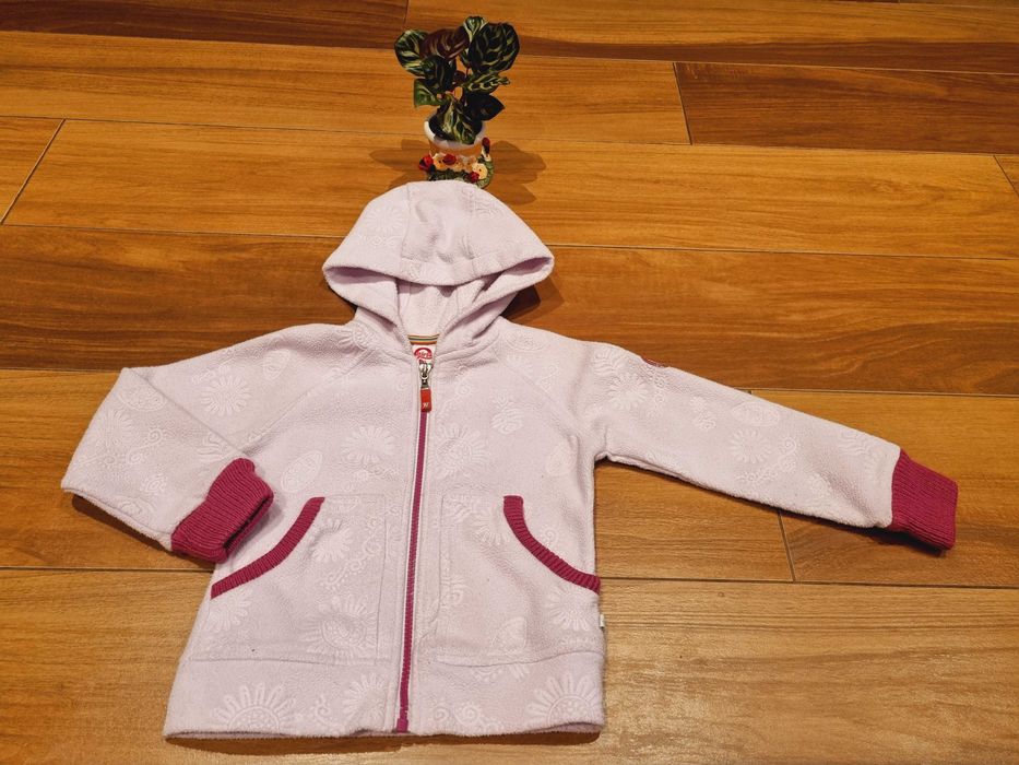 Bluza polarowa R 110 RESERVED rozpinana z kapturem i ściągaczami