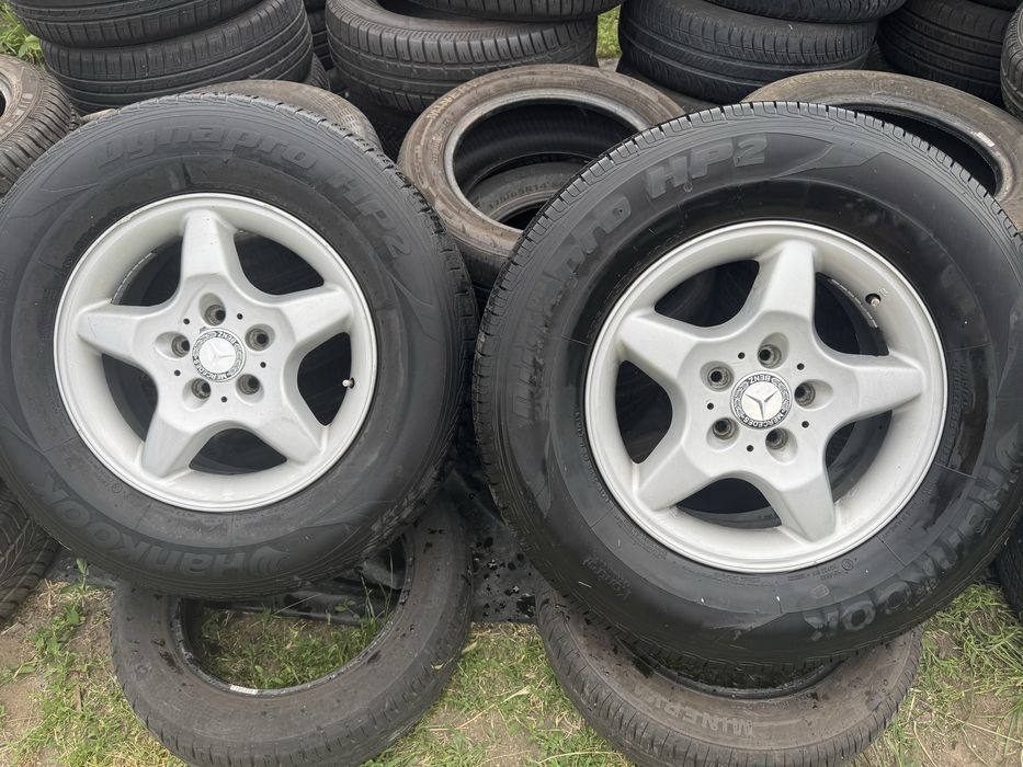 Комплект оригинал литые диски Mercedes ML r16 с резиной 225/75