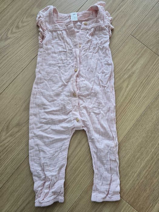 Bawełniany rampers kombinezon .86 h&m