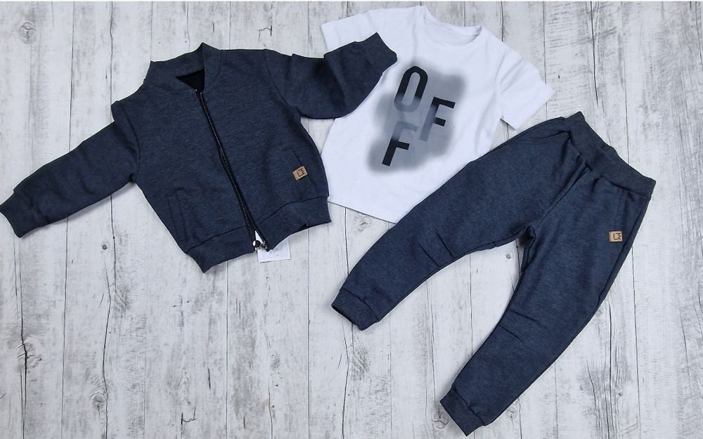 Dres chlopiecy bluza I spodnie mimi bawełniane kolory 116/122 1 zestaw