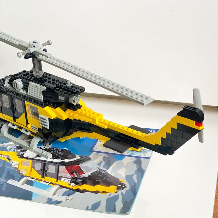 Lego 5542 Black Thunder Helicopter 1998 Completo com Instruções