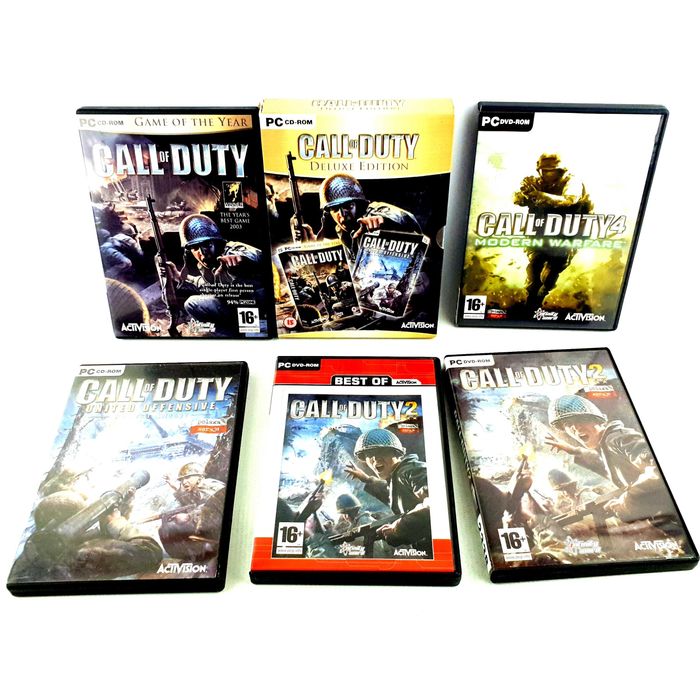 CALL OF DUTY 1 2 4 5 Modern Warfare World at war PC Wydanie PL