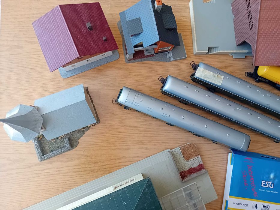 lote de material para modelismo ferroviario