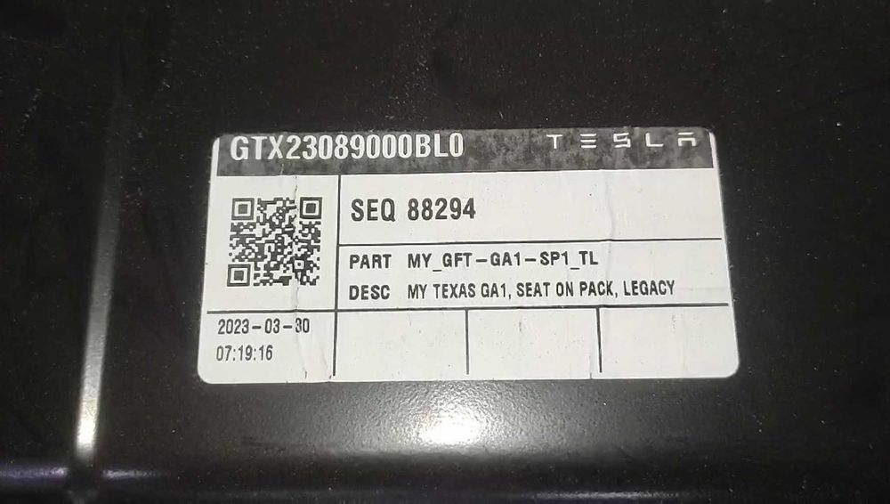 Батарея Tesla Model Y 82 kWh 2023 року - продаж по частинах