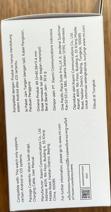 Smartwatch Xiaomi Redmi Watch 5 Active Prateado- novo, 2 anos garantia