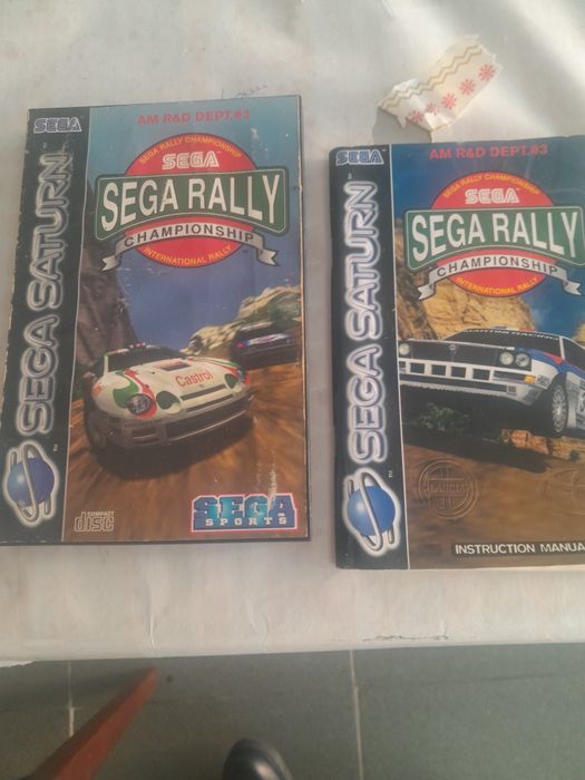 Jogo para Sega Saturno  , SEGA-RALLY com livro