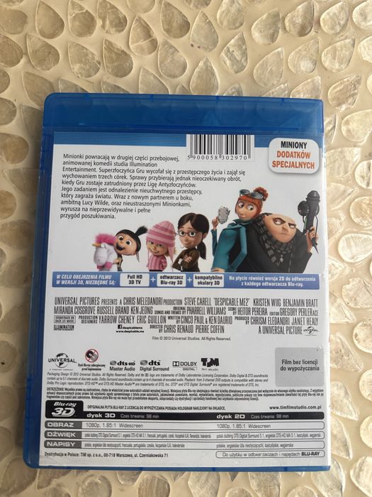 Minionki Rozrabiają blu-ray 3d + blu-ray, polskie wydanie