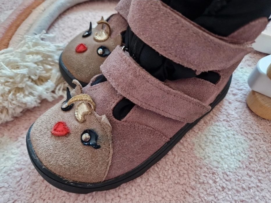 Buty zimowe kozaki śniegowce Mrugała barefoot Heli Pony 29