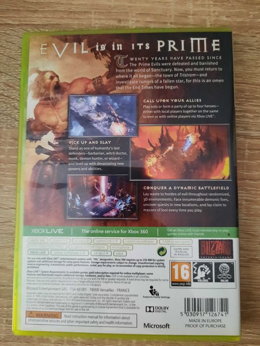 Diablo III Xbox 360 (stan 5+/6)