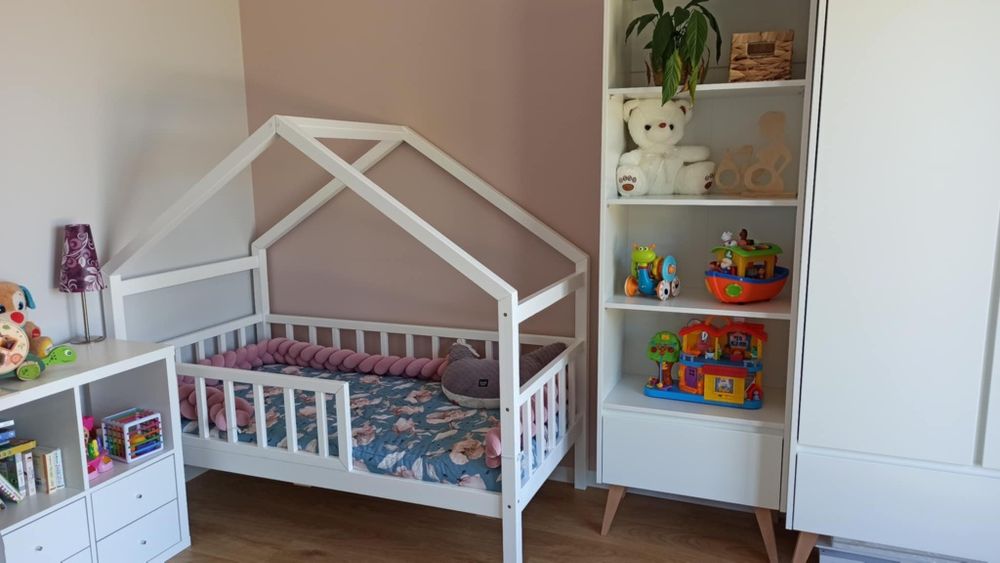 Łóżko dziecięce eris  domek z szufladą