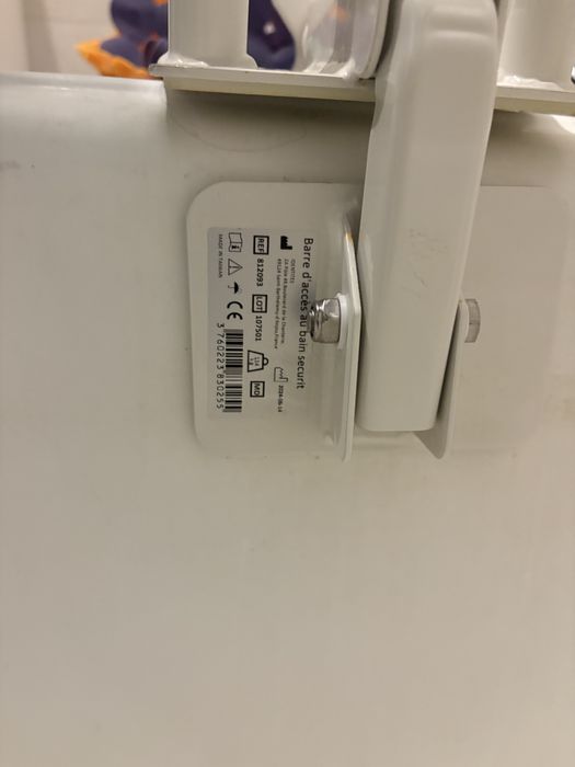 Barra de apoio amovível para banheira Securit