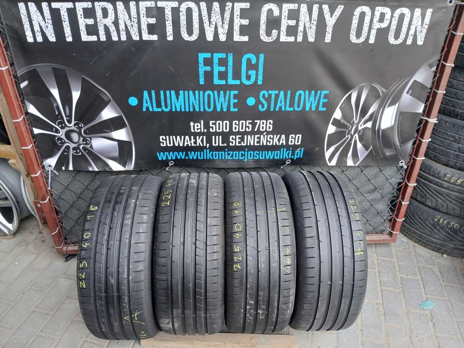 4x używane opony letnie 225/40 R18 Dunlop Gwarancja Montaż Duży wybór
