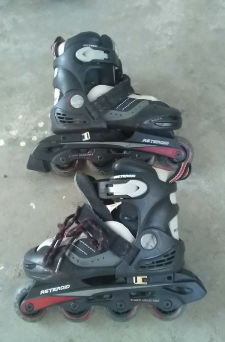 Patins em linha com proteção