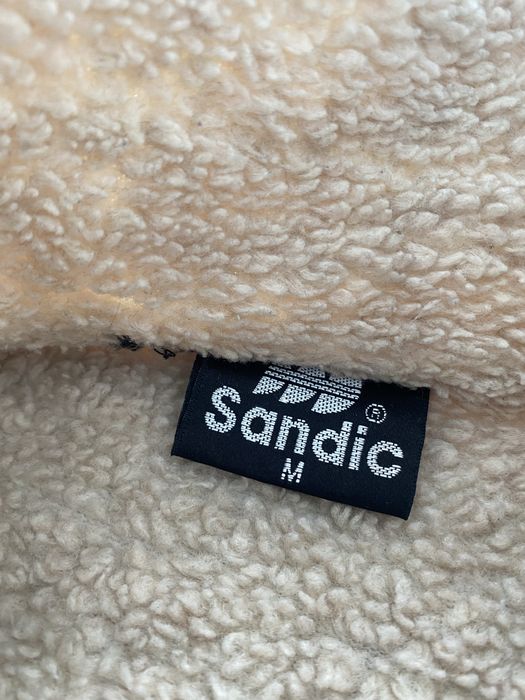 Kożuch damski, beżowy, krótki, z metki M ale bardziej S