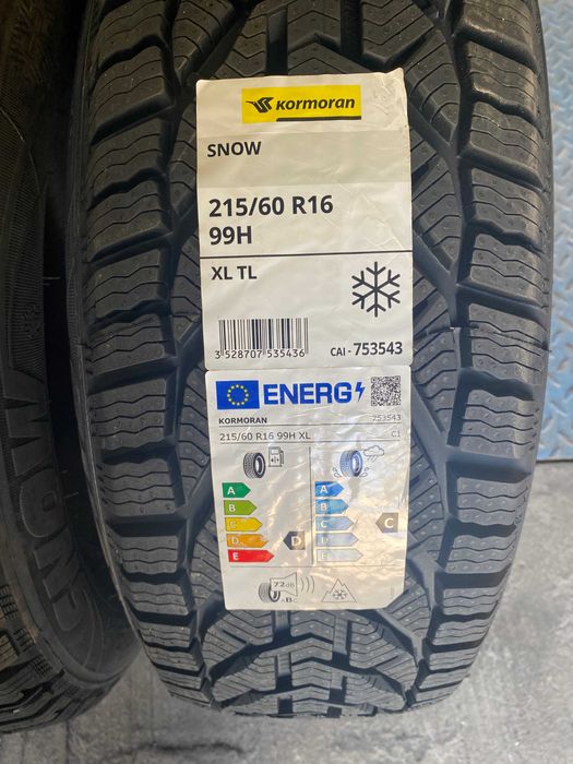 215/60R16 Kormoran Snow dwie nowe opony zimowe 2025r