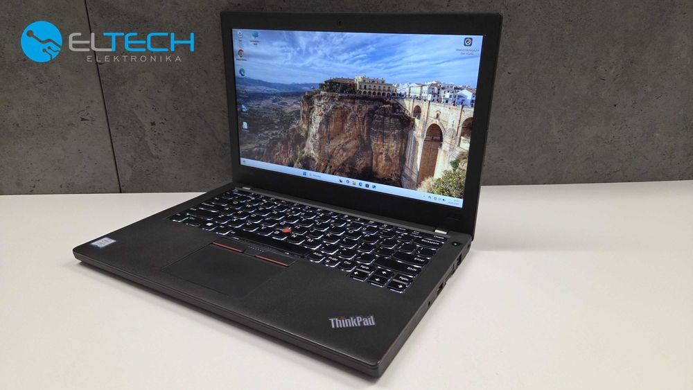 Cienki Lenovo Dotyk ThinkPad X270 i5 7300U 8GB dysk 256SSD Windows 11 Laptop do domu pracy biura nauki szkoły garażu diagnostyki studia okazja tanio