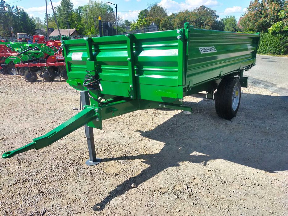 Przyczepa rolnicza 3t / JEDNOOSIOWA wywrot 3 strony EURO-MASZ