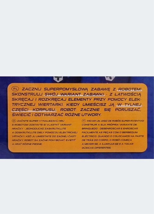 Elefun Robo Creator Internatywny Duży robot składania światło dźwięk