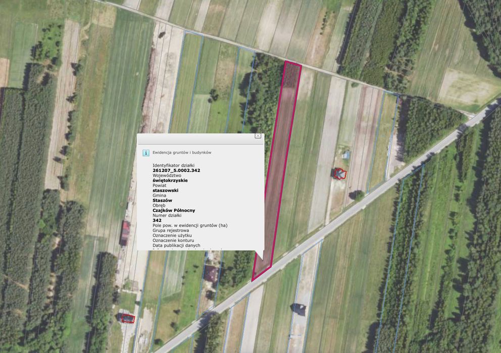 Działka w otoczeniu pól i lasów - 55 arów