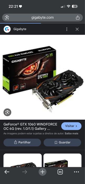 Placa grafica gtx106064284334058755122