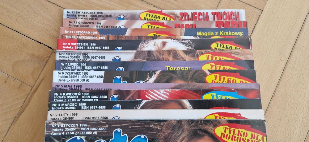 Magazyn Cats – roczniki 1990–1997, 91 numerów