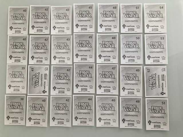 Cromos Fome de vencer 2021, (133) normais, prateados (incluindo CR7)*